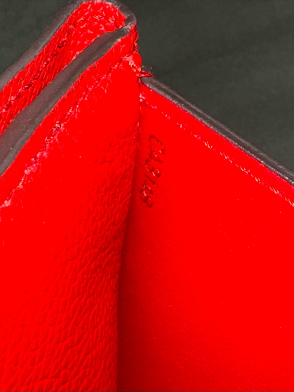 Louis Vuitton Monogram Canvas Wallet with Red Leather Flap - Picture 14 of 14